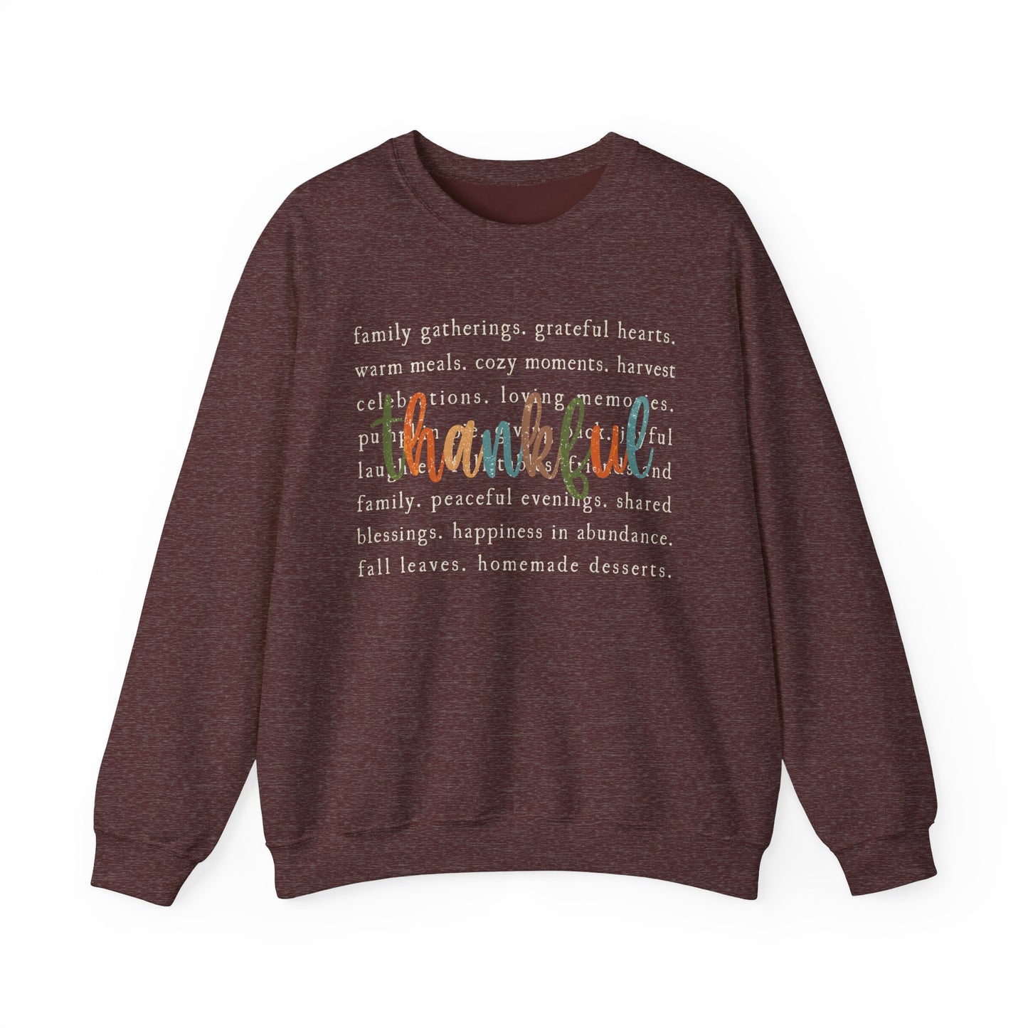 Thanksgiving Thankful Unisex Heavy Blend™ Crewneck Sweatshirt