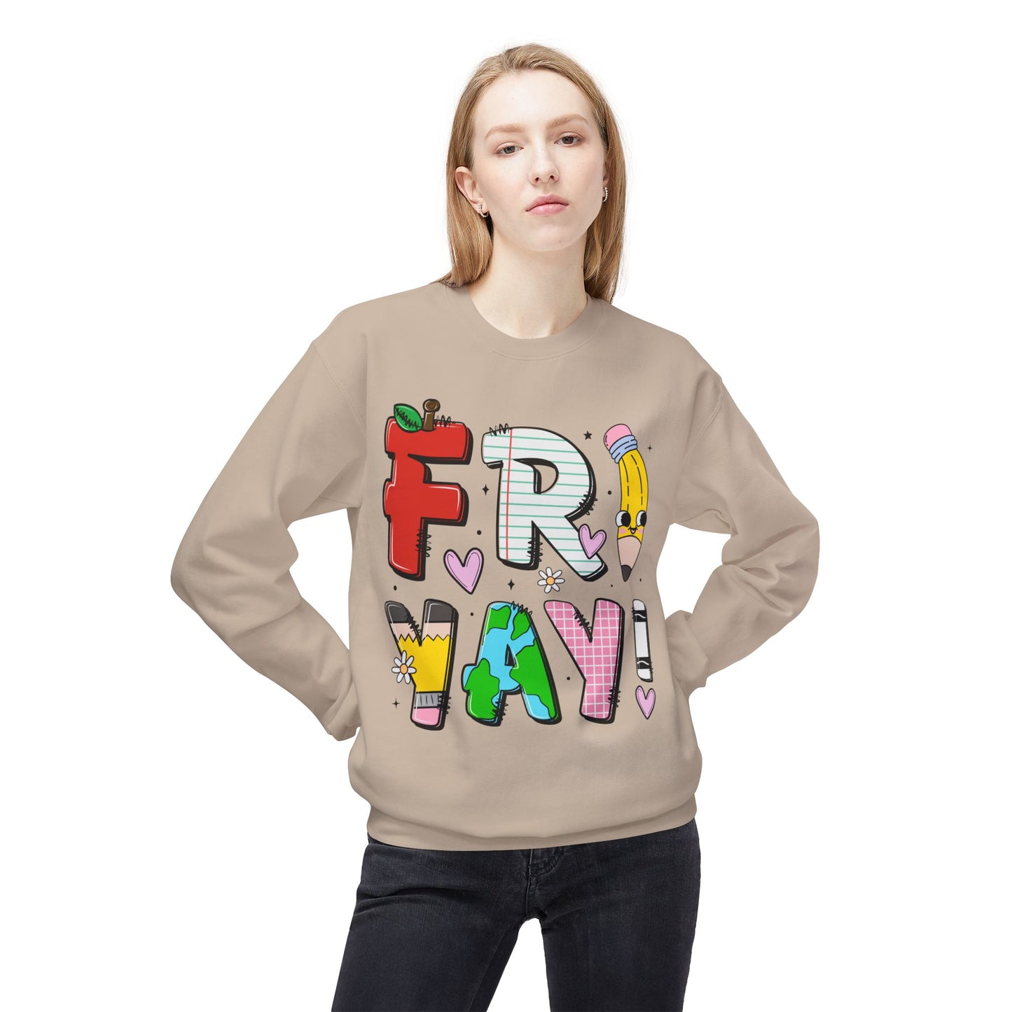 FRIYAY Teacher Softstyle Fleece Sweatshirt
