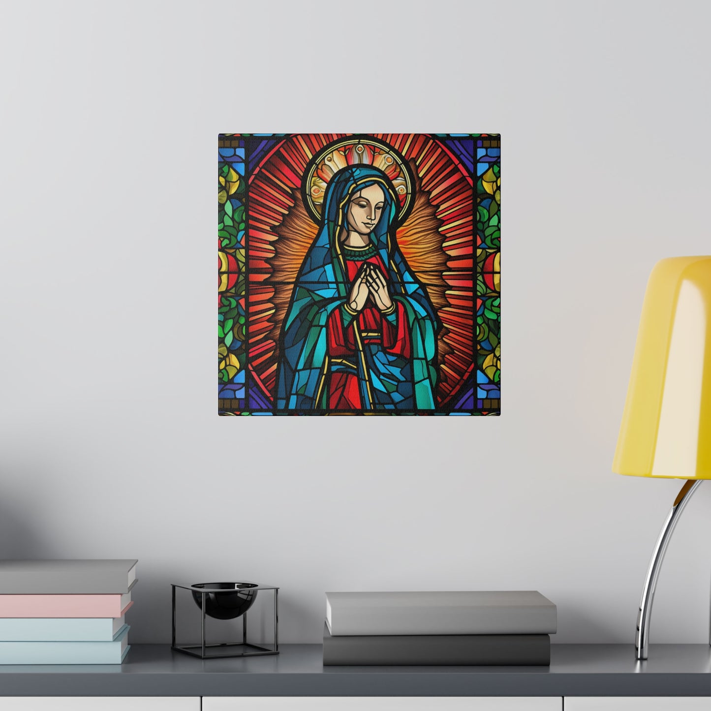 Virgin Mary Wall Art Matte Canvas