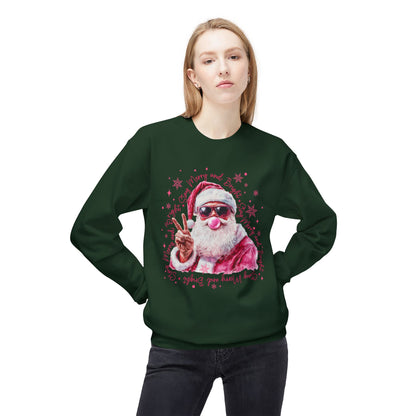 Funny Bubble Gum Santa Crewneck Sweatshirt