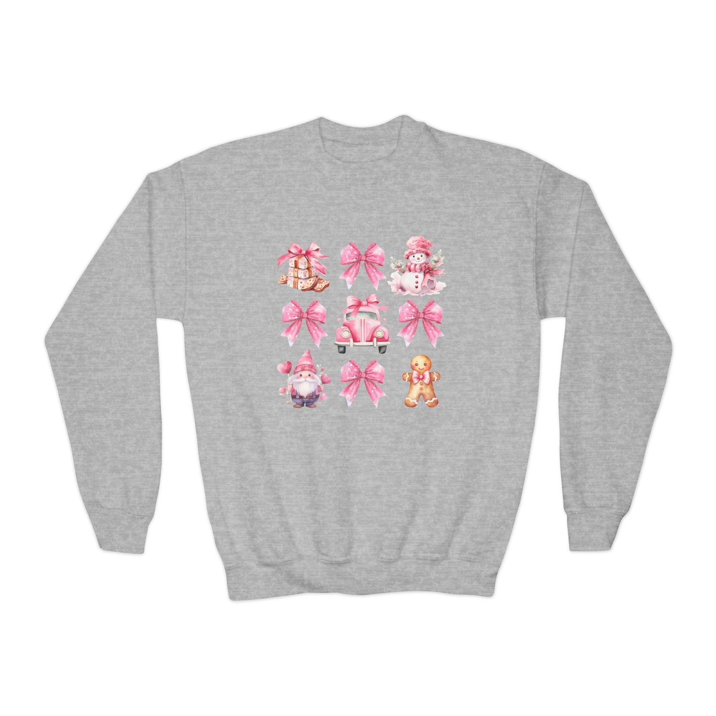 Coquette Holiday Youth Crewneck Sweatshirt