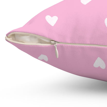 Girl's Pink Heart Pillow