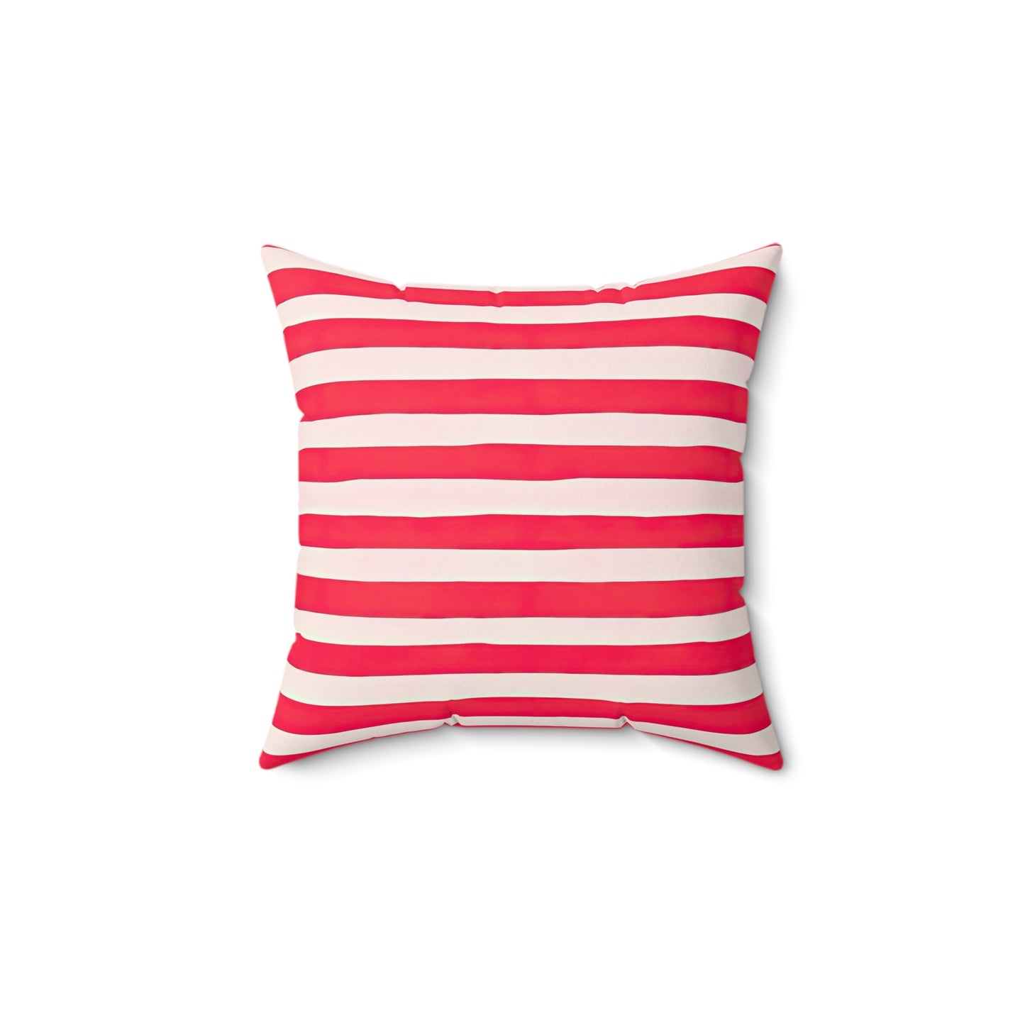 Red Heart and Stripes Throw Square Pillow