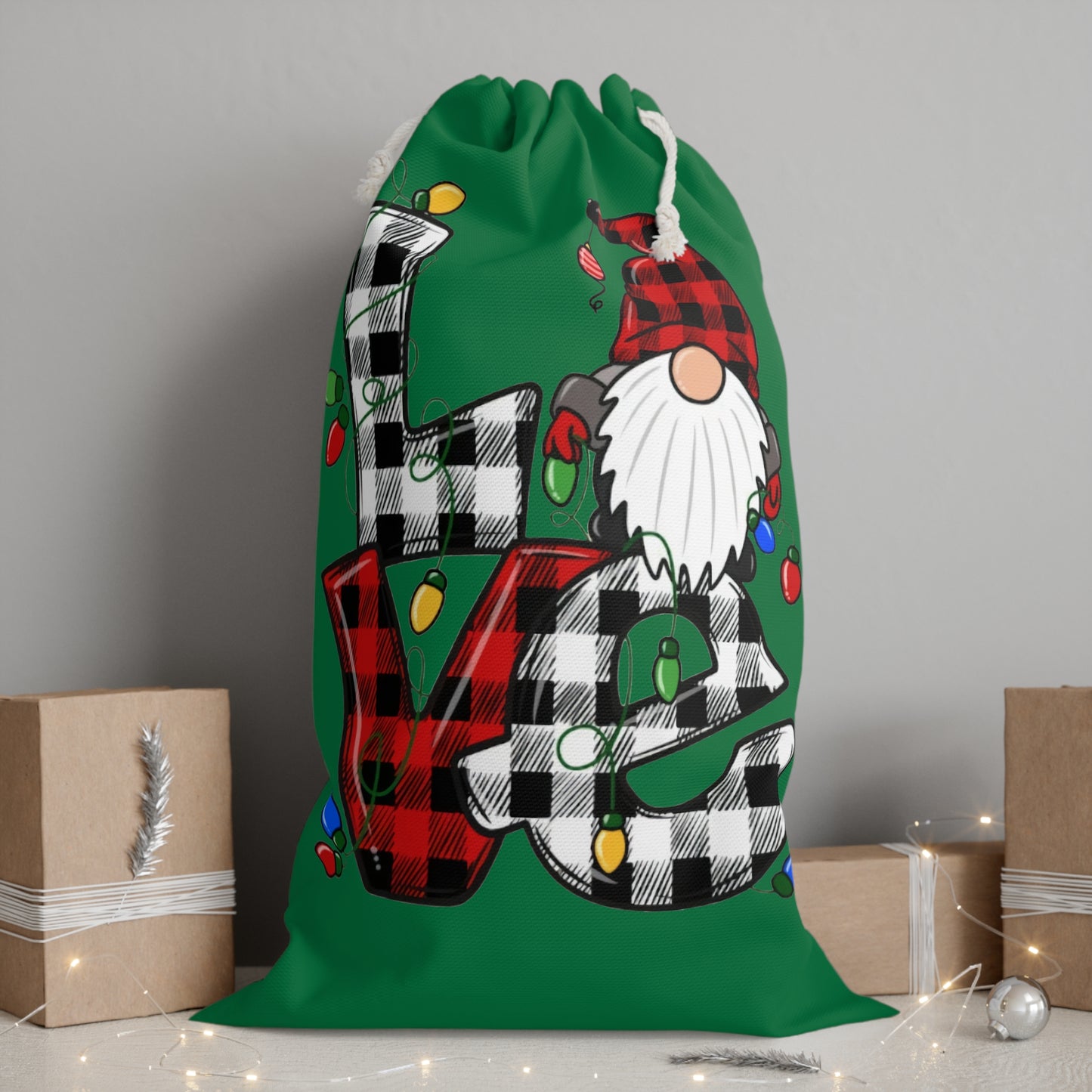 Christmas Love Gift Sack for Large Gift