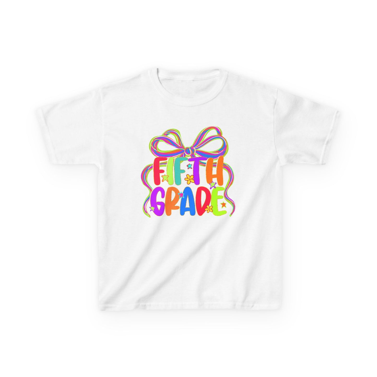 Neon Fifth Grade Back to School Kids Tee