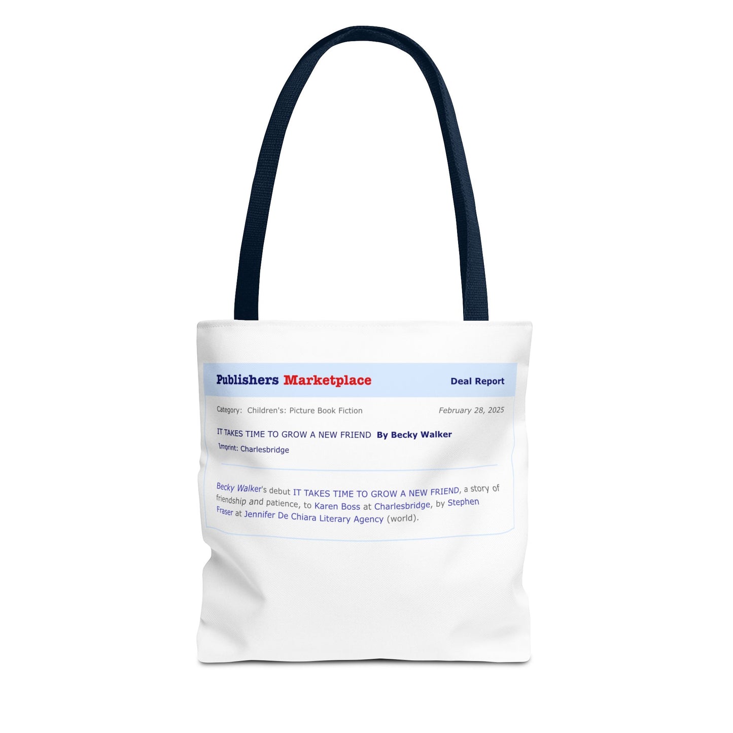 Tote Bag — Publishers Marketplace Announcement Tote