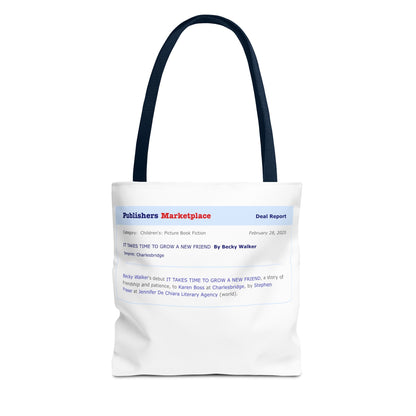 Tote Bag — Publishers Marketplace Announcement Tote