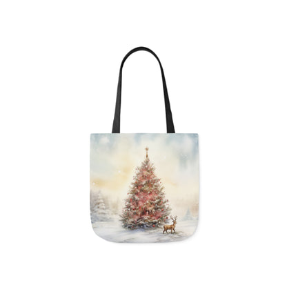 Christmas Tree Canvas Tote