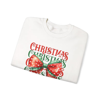 Christmas Coquette Bow Sweatshirt