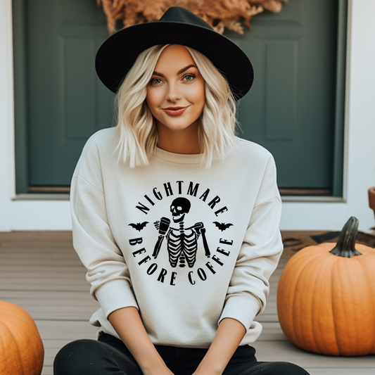 Nightmare Before Coffee Halloween Sweatshirt