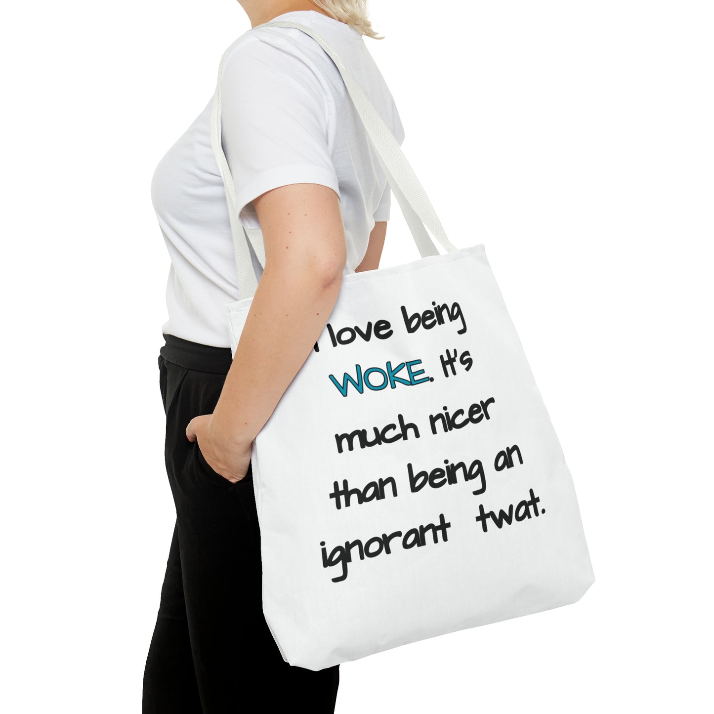 I Love Being Woke Tote Bag (AOP)