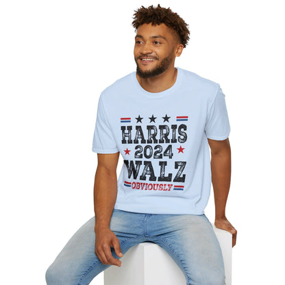 Harris Walz Obviously Unisex Softstyle T-Shirt