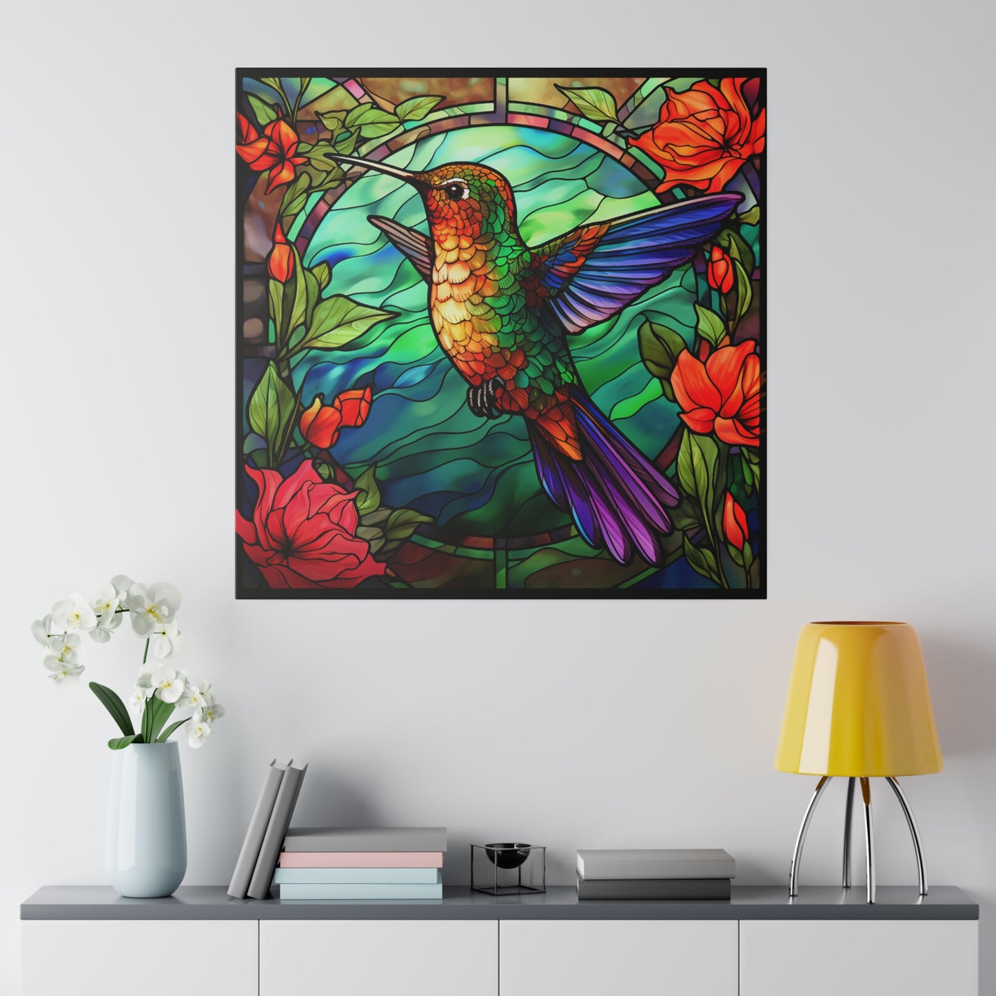 Hummingbird Wall Art Matte Canvas