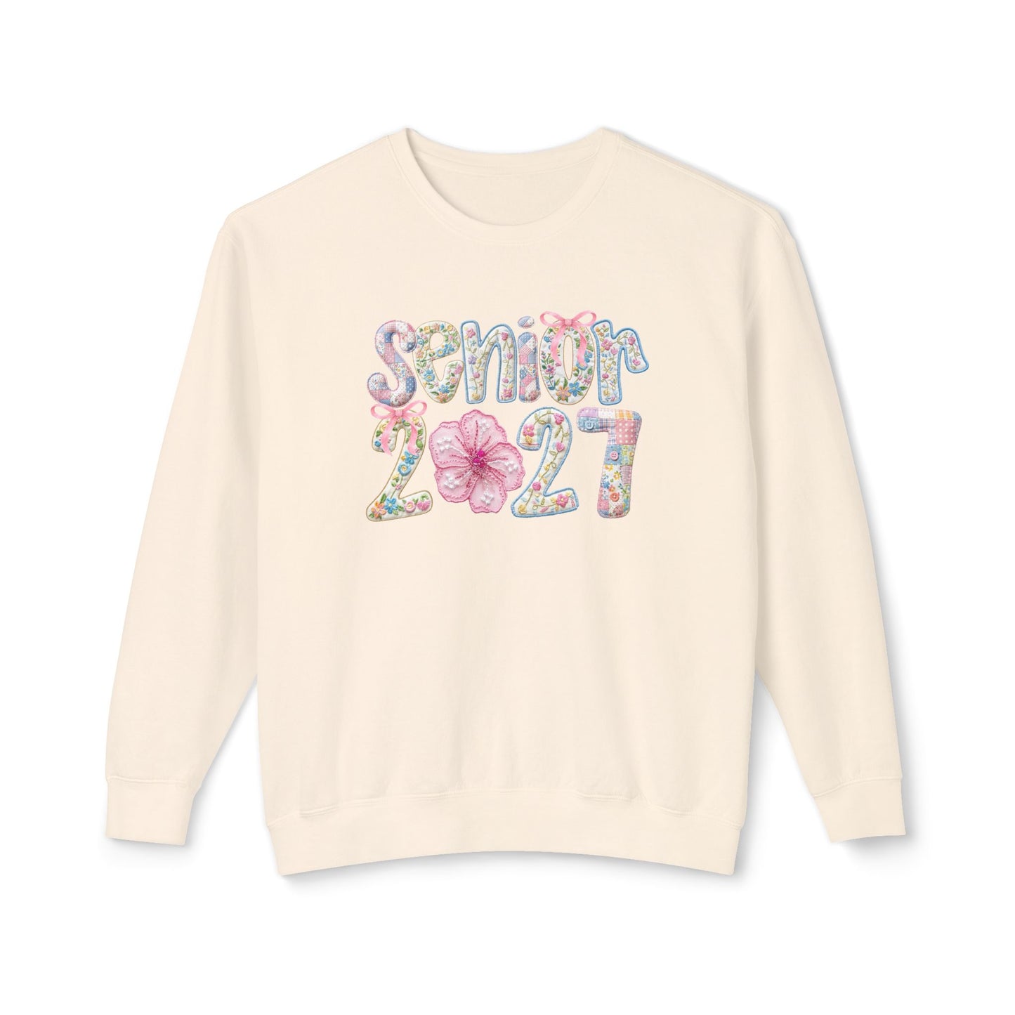 Senior 2027 Floral Crewneck Sweatshirt