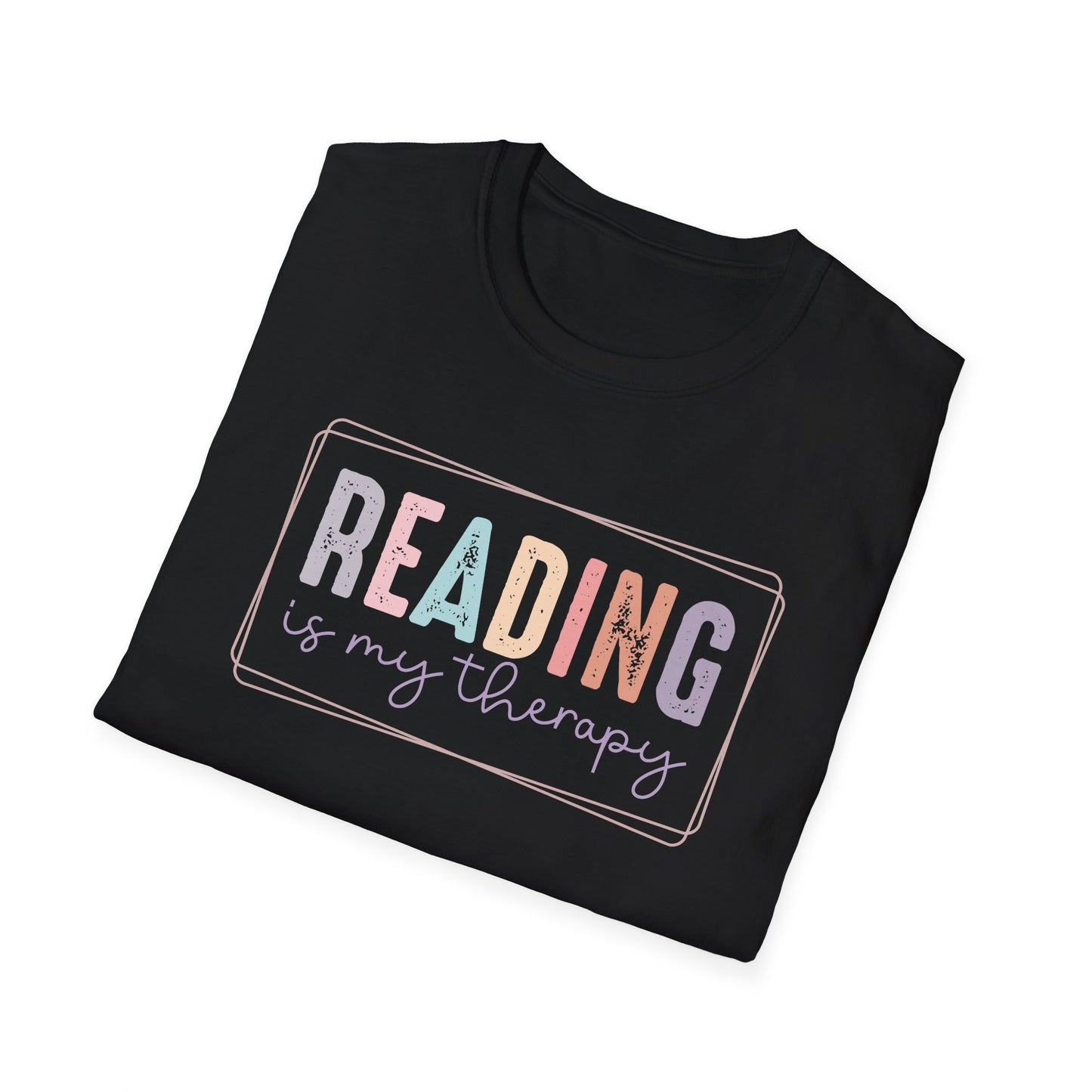 Reading is My Therapy Unisex Softstyle T-Shirt
