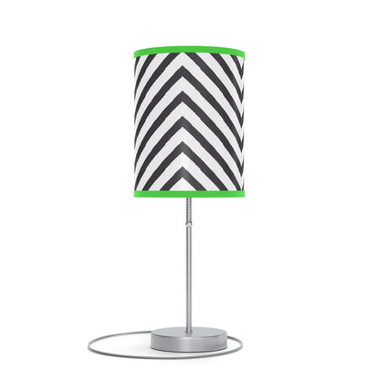 Black and White Striped Lamp