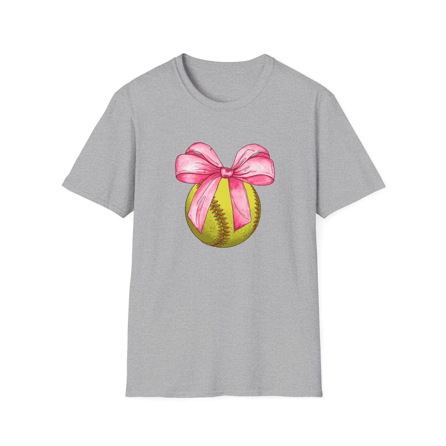 Coquette Softball Unisex Softstyle T-Shirt