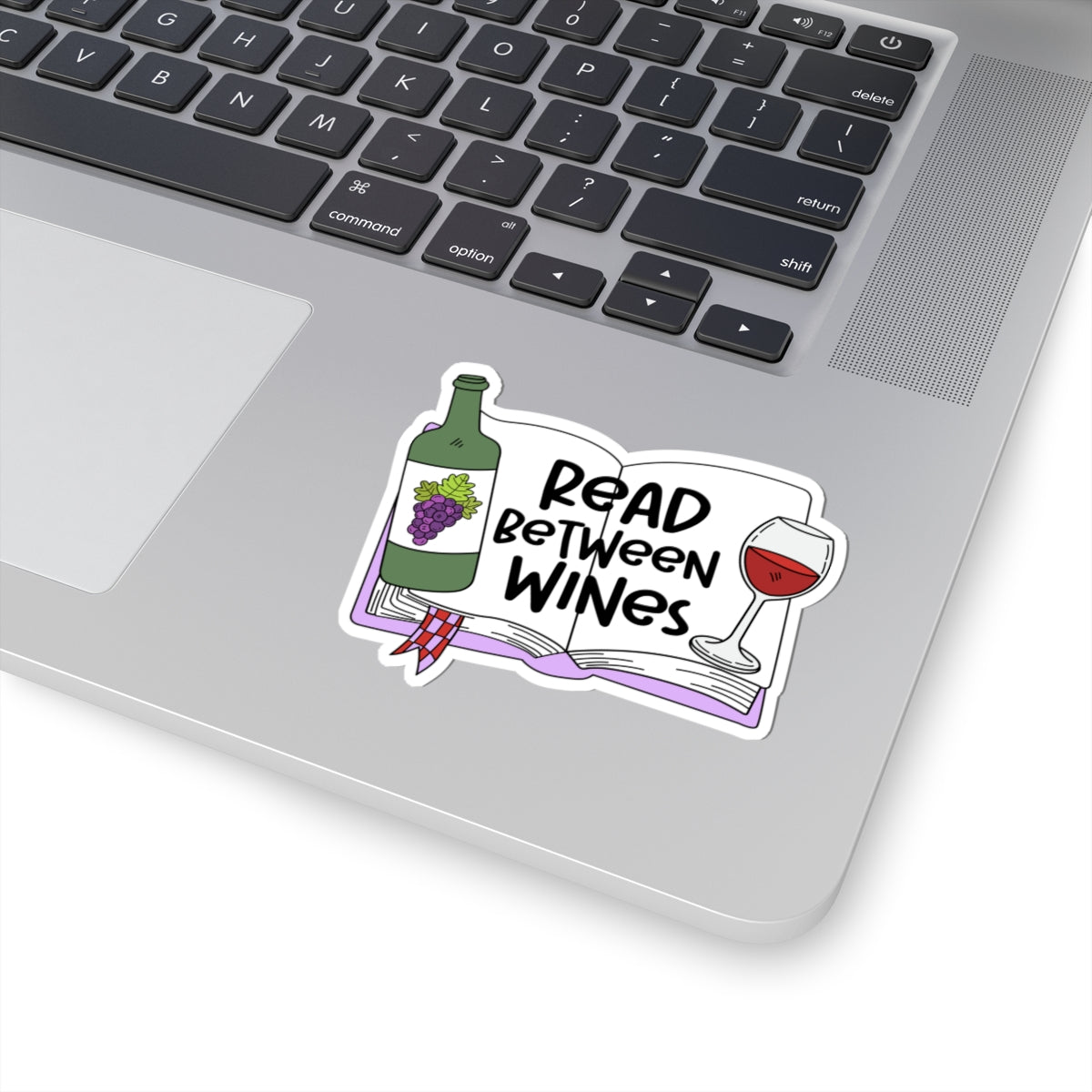 Wine-Themed Kiss-Cut Stickers for Book Lovers