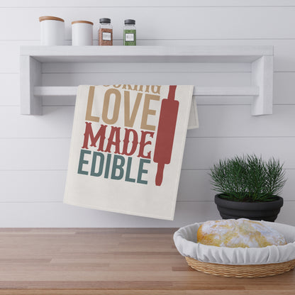 Cooking Love Made Edible Kitchen Towel