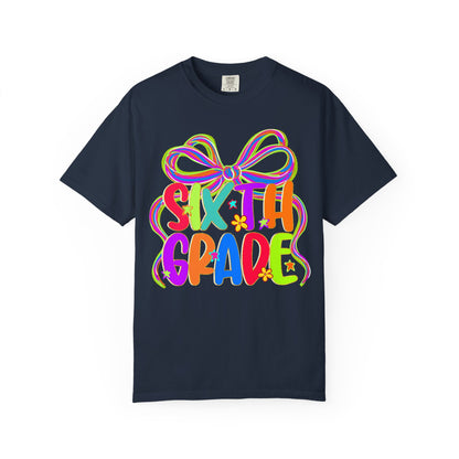 Sixth Grade Neon Back to School T-Shirt