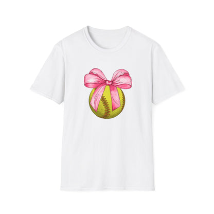 Coquette Softball Unisex Softstyle T-Shirt