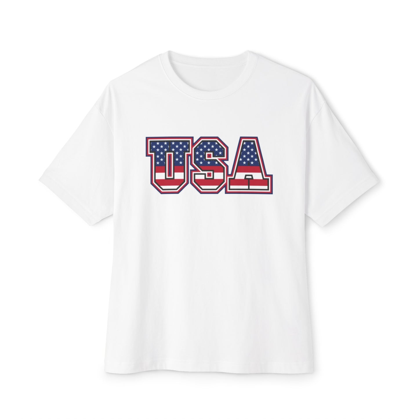 USA 4th of July Unisex Oversized Boxy Tee