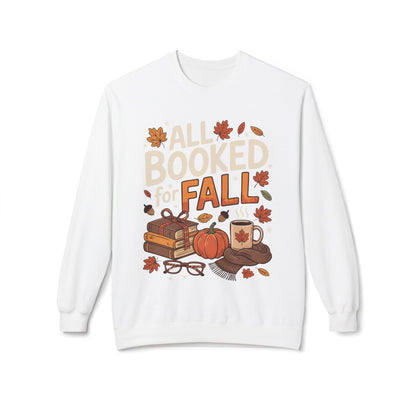 All Booked for Fall-Themed Adult Sweatshirt