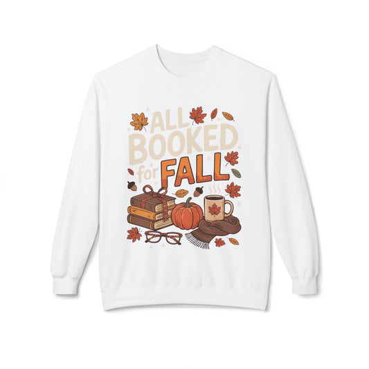 All Booked for Fall-Themed Adult Sweatshirt