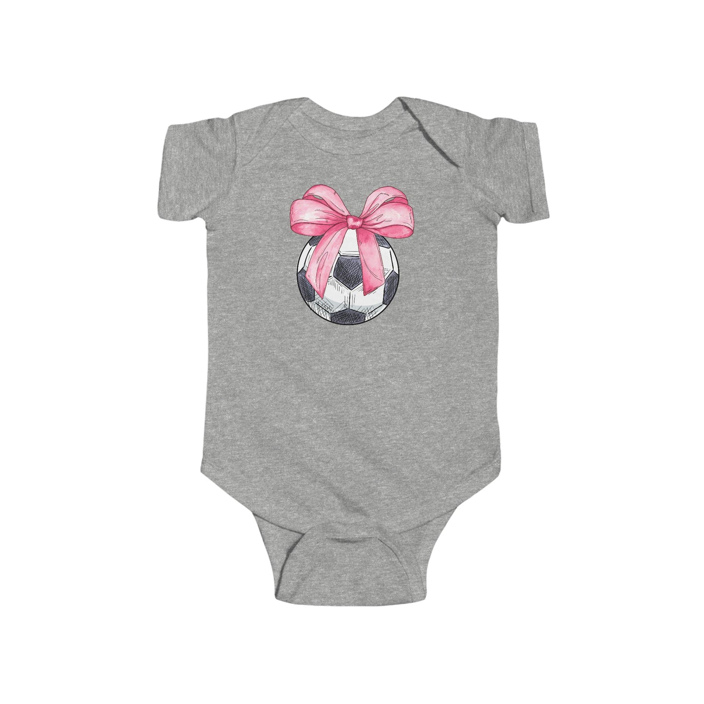 Soccer Coquette Infant Fine Jersey Bodysuit Onsie