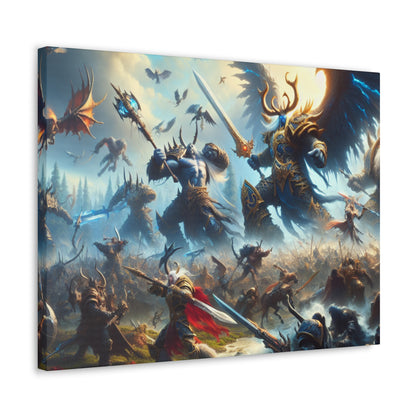 Epic DnD Battle Canvas Wall Art