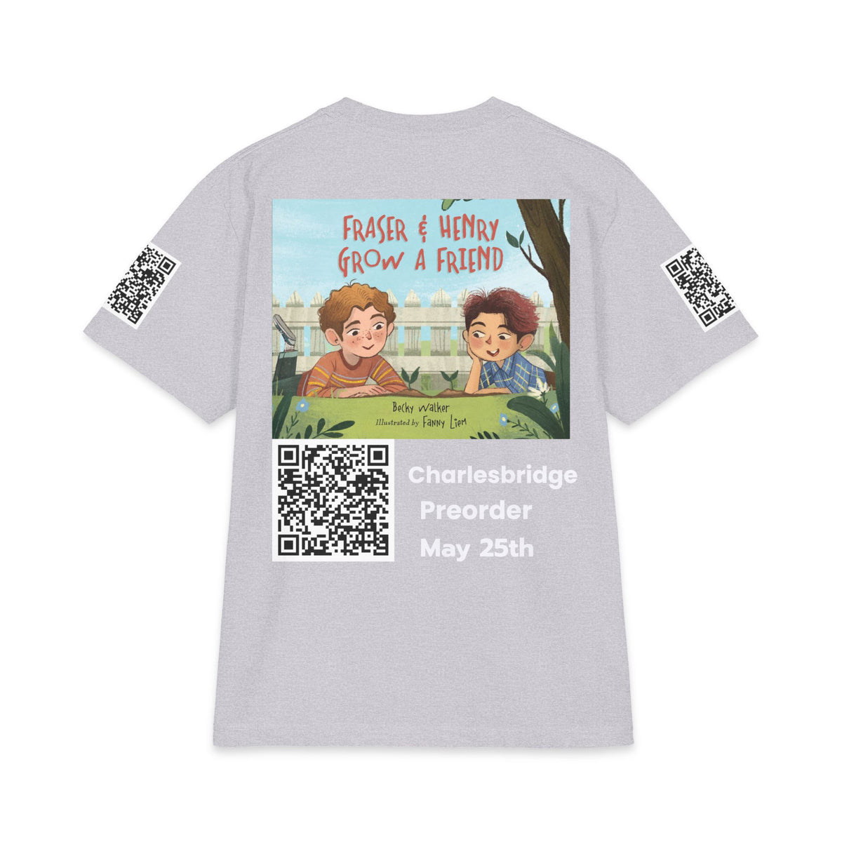 Charlesbridge “Raise a Reader, Grow a Reader” QR Code T-Shirt