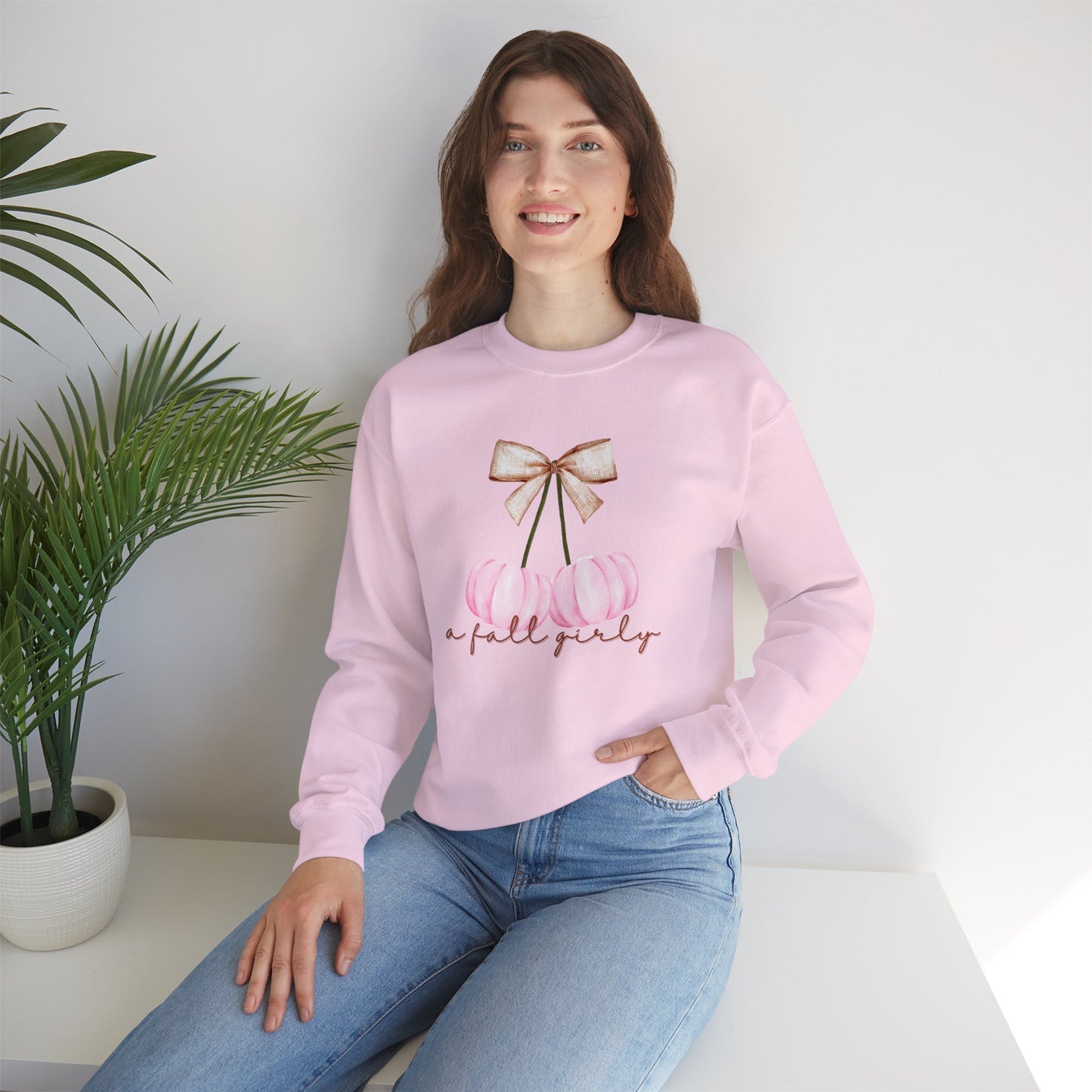 A Coquette Fall Girly Sweatshirt