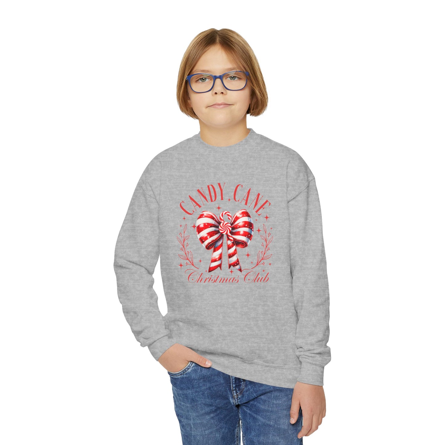 Candy Cane Christmas Club Youth Sweatshirt