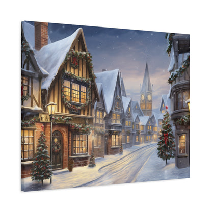 Christmas Village Canvas Art