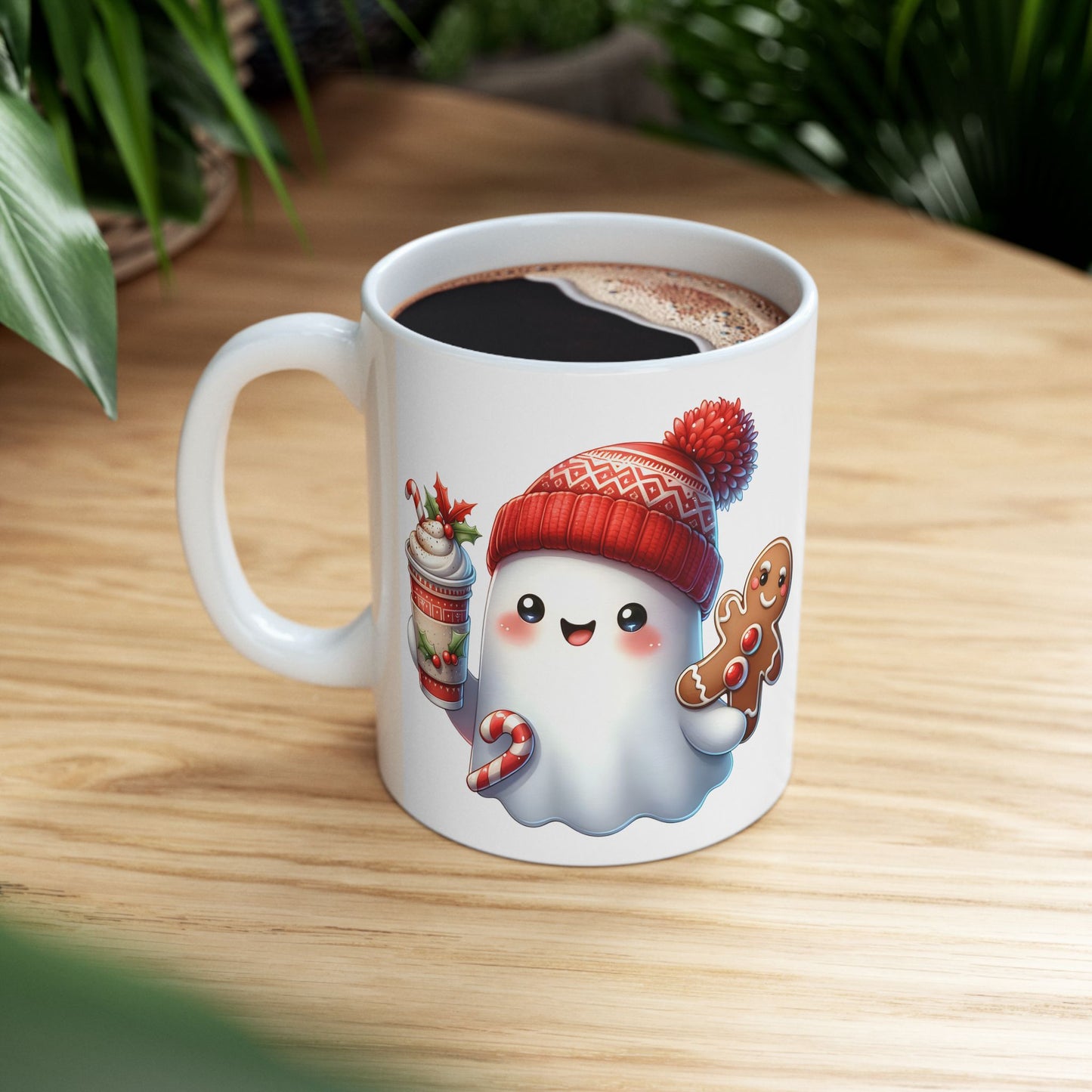 Christmas Ghost Ceramic Mug