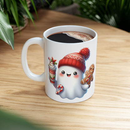 Christmas Ghost Ceramic Mug