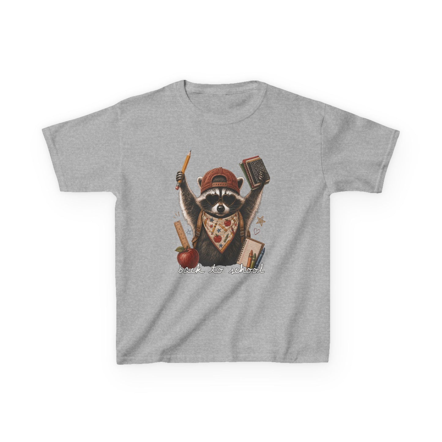 Kids Back to School Raccoon Classroom Tee