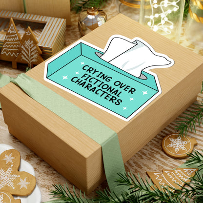 Crying Over Fictional Characters Book Lover Stickers