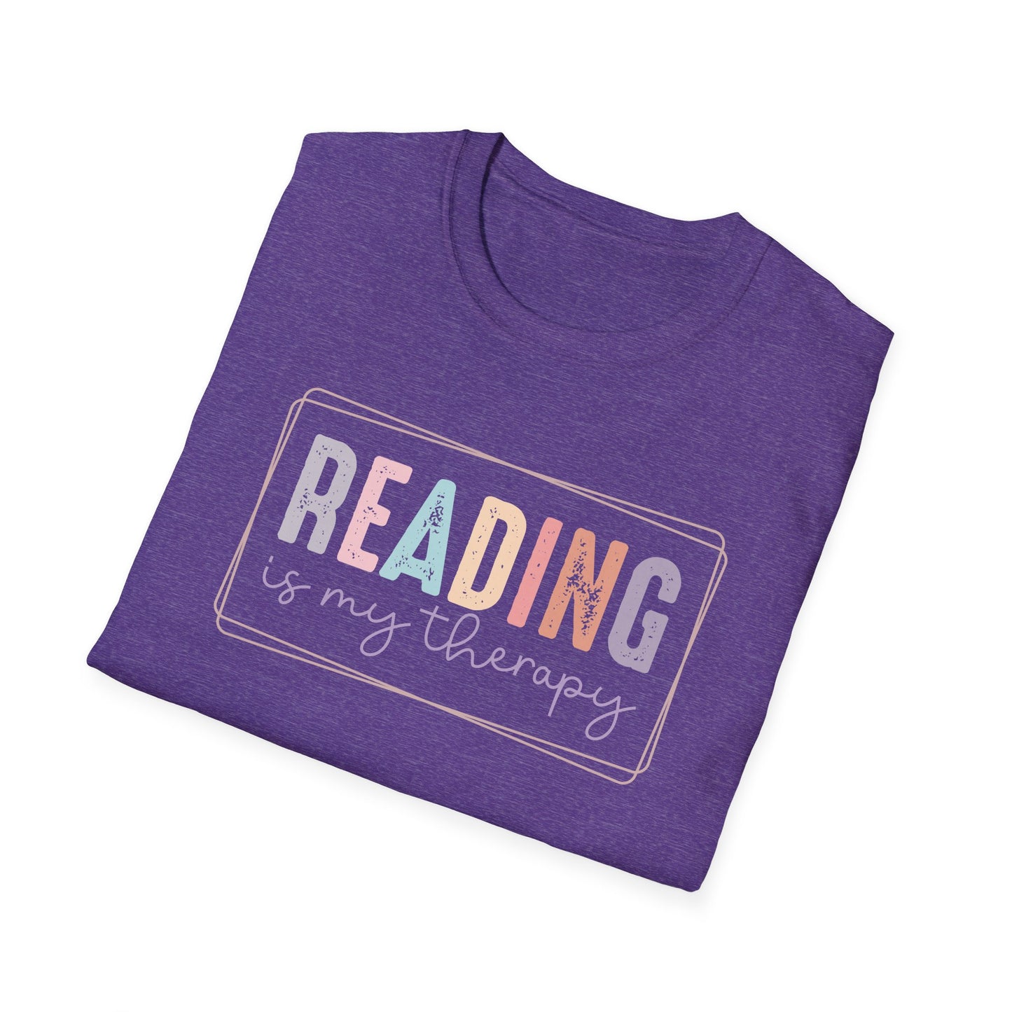 Reading is My Therapy Unisex Softstyle T-Shirt