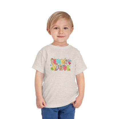 Summer Vibes Colorful Toddler Tee