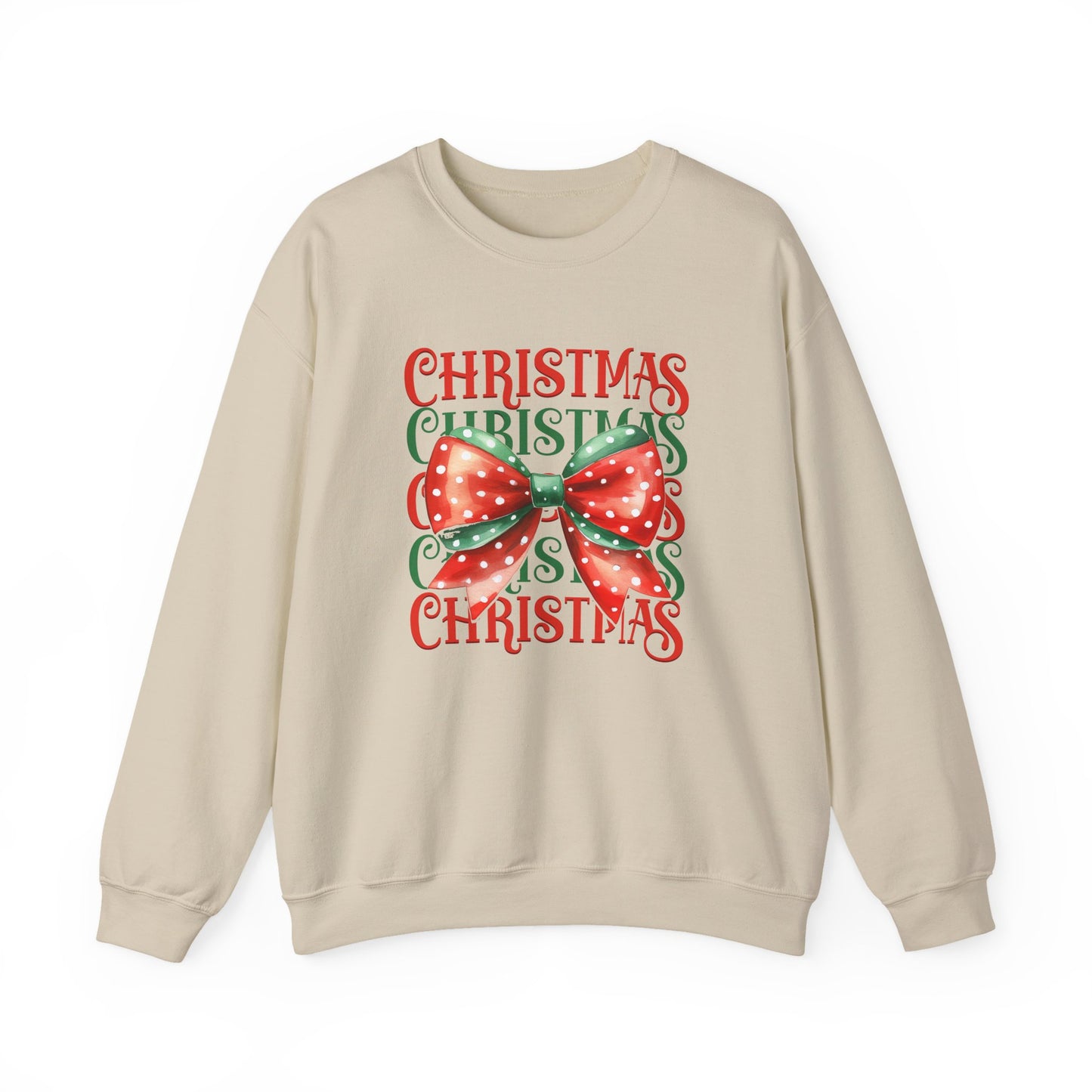 Christmas Coquette Bow Sweatshirt