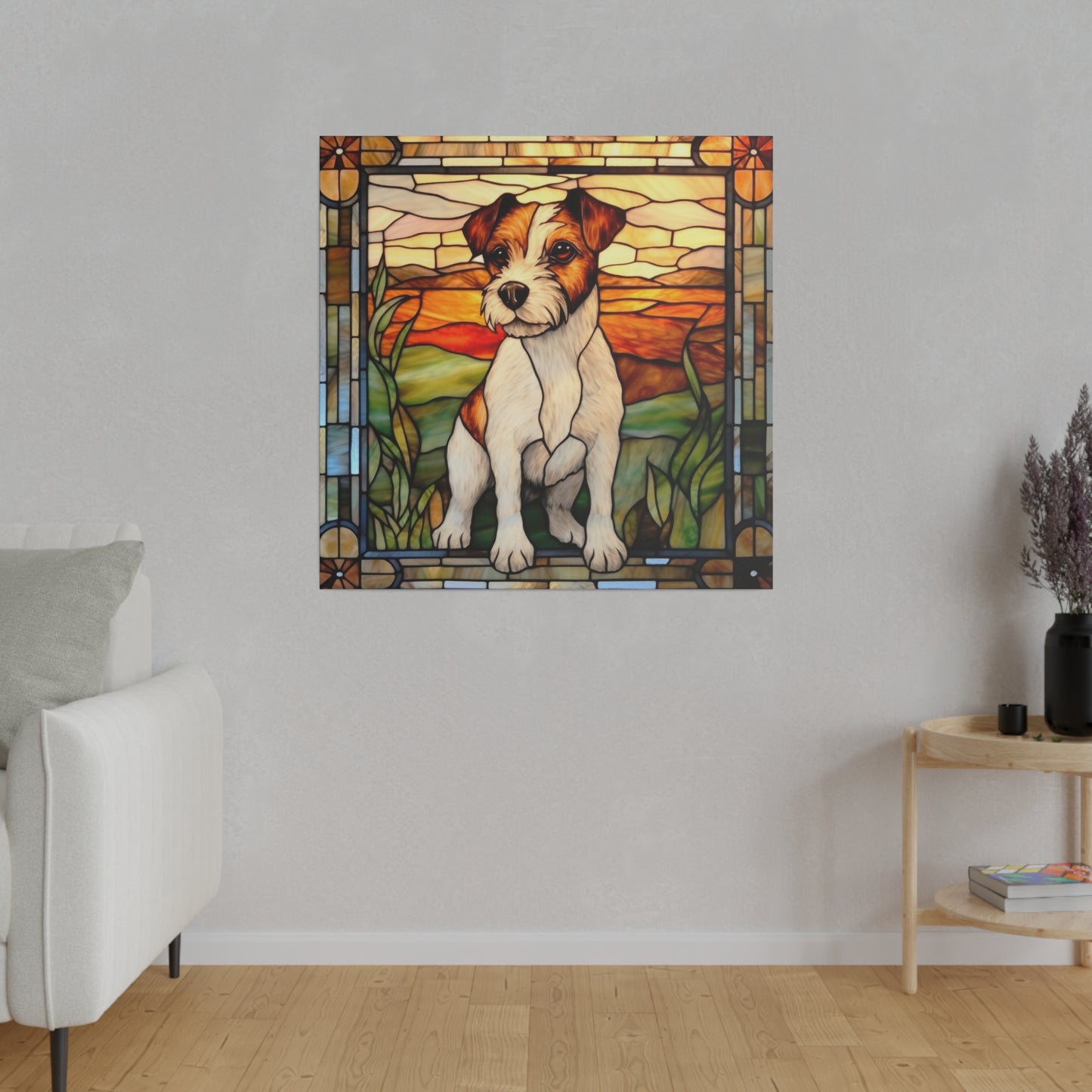 Jack Russell Wall Art Matte Canvas