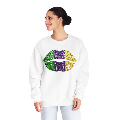 Mardi Gras Lips Sweatshirt