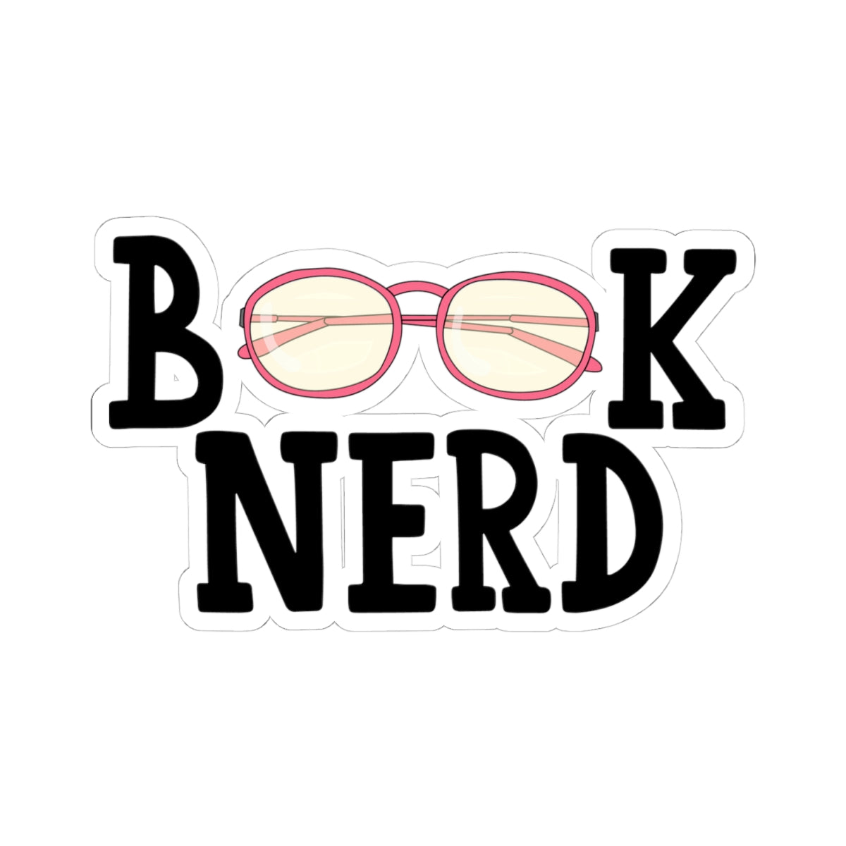 Book Nerd Kiss-Cut Stickers