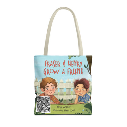 Fraser & Henry Grow a Friend Book Illustration Tote Bag