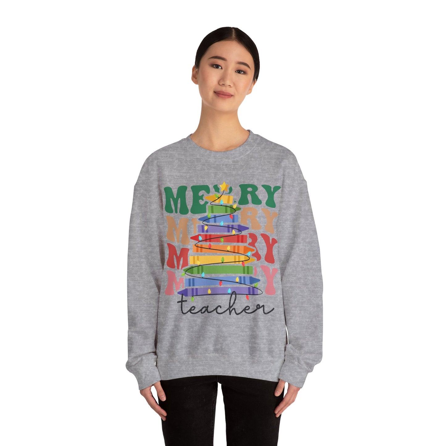 Merry Teacher Sweatshirt