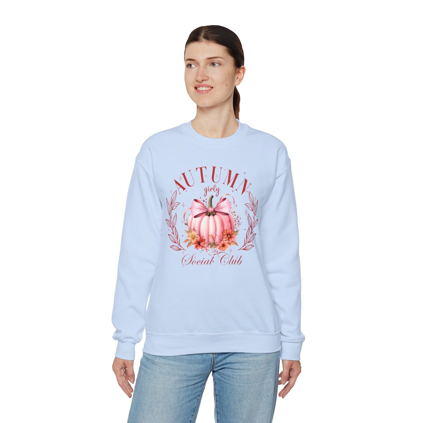 Autumn Girly Social Club Unisex Heavy Blend™ Crewneck Sweatshirt