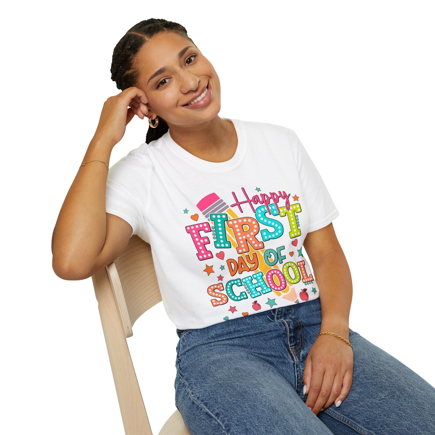 Happy First Day of School Unisex Softstyle T-Shirt