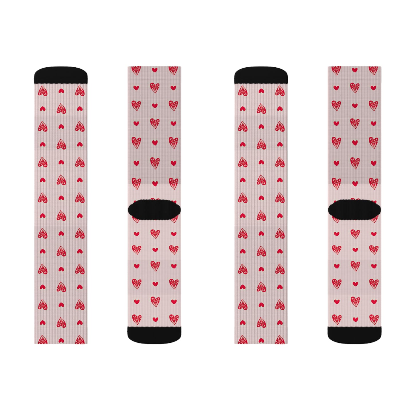 Heart Sublimation Socks