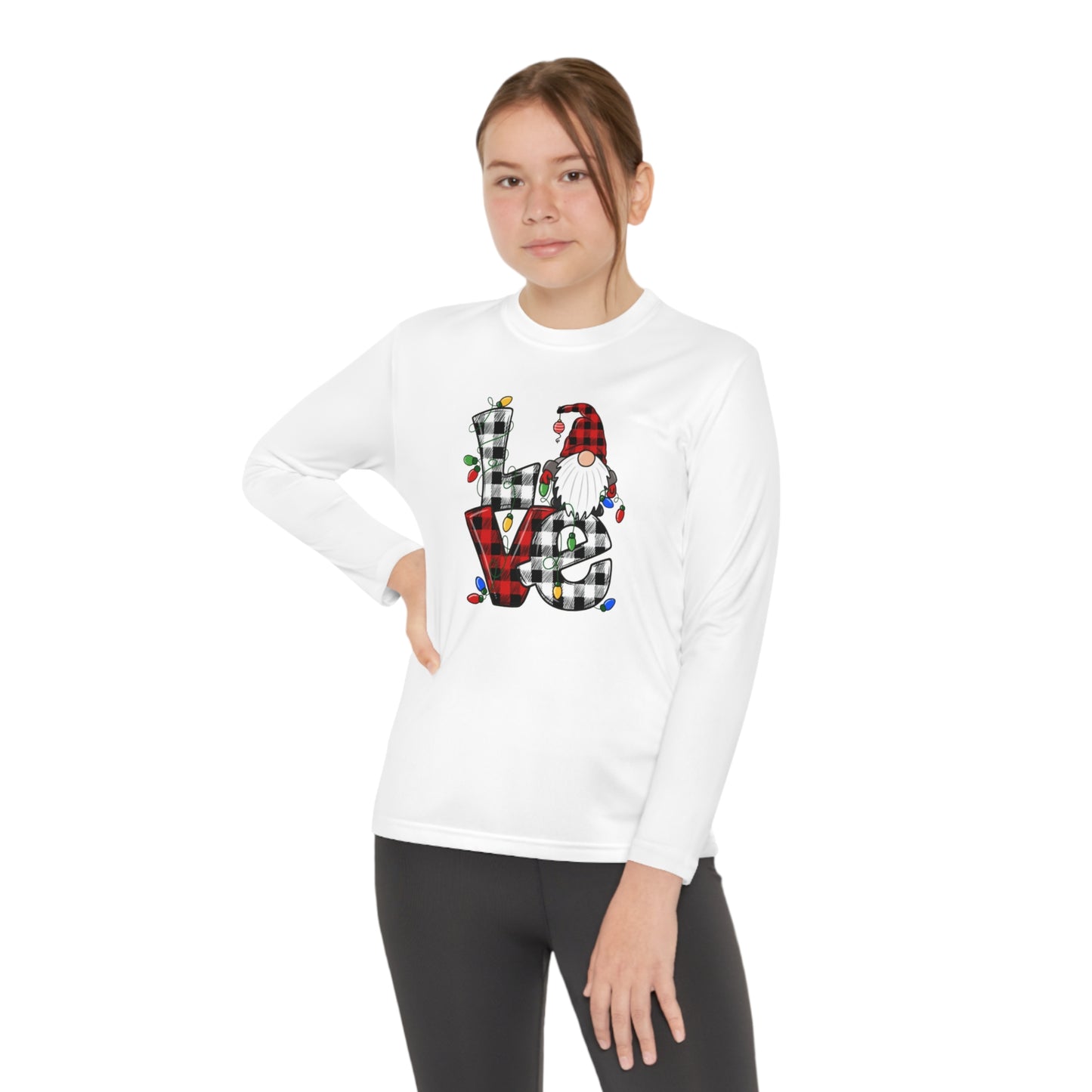 Happy Holidays Gnome Youth Long Sleeve T-Shirt